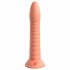 Dillio Wild Thing - ar piesūcekni, rievots dildo (19 cm) - oranžs 