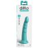 Dillio Slim Seven - piesūceknis stimulējošs dildo (20cm) - tirkīza 