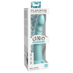   Dillio Slim Seven - pieejaisa piesūceknis stimulējoša dildo (20cm) - tirkīzzils
