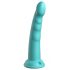 Dillio Slim Seven - piesūceknis stimulējošs dildo (20cm) - tirkīza 