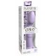 Dillio Super Eight - piesūceknis silikona dildo (21cm) - violets 