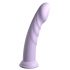 Dillio Super Eight - piesūceknis silikona dildo (21cm) - violets 