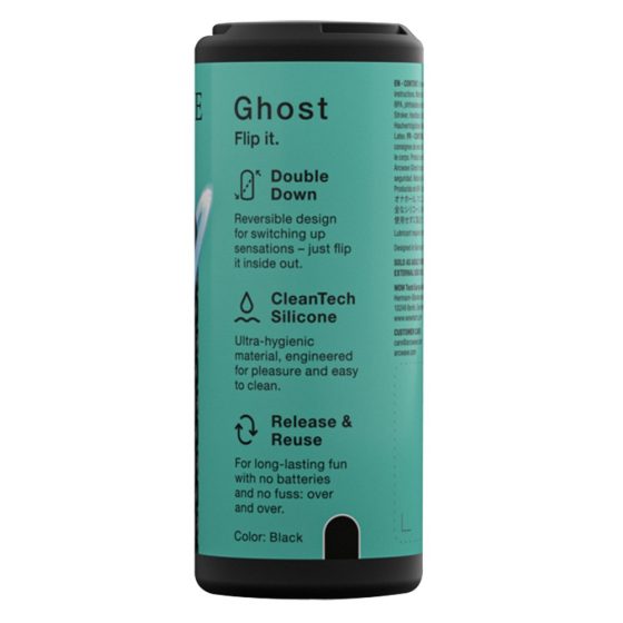 Arcwave Ghost - apgriežams kabatas masturbators (melns)