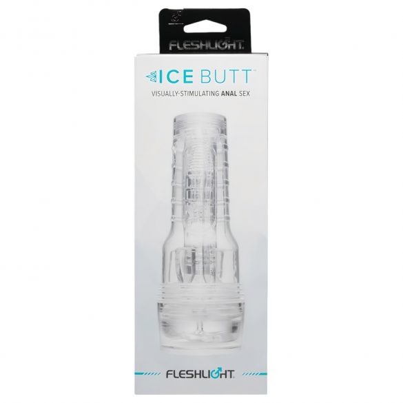 Fleshlight Ice Butt - caurspīdīgs mākslīgais dibens masturbators 