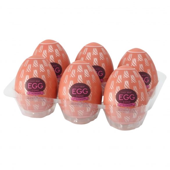 TENGA Egg Cone Stronger - masturbācijas ola (6gab.)