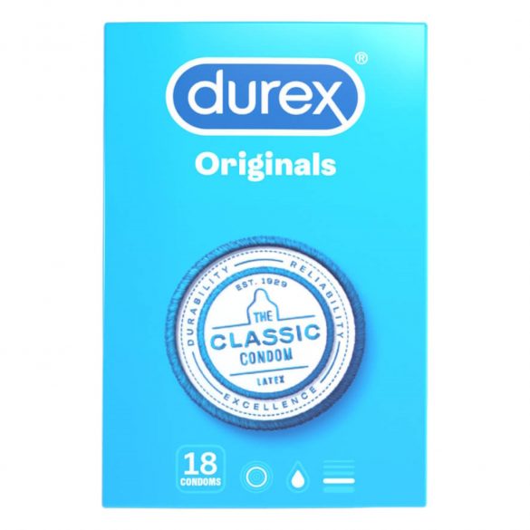 Durex Classic - prezervatīvi (18 gab.) 