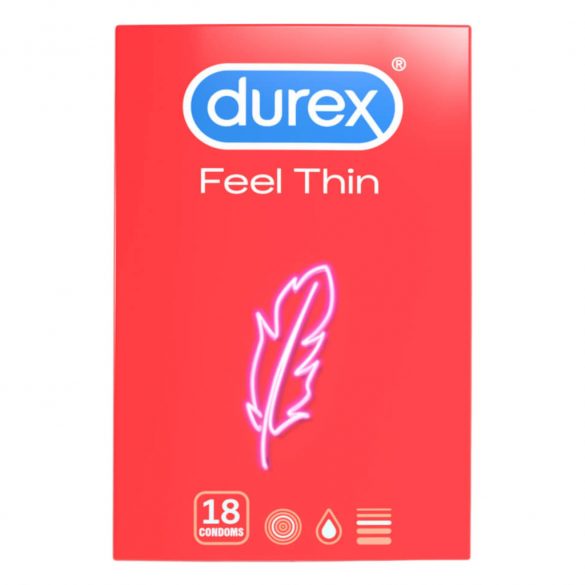 Durex Feel Thin - dzīvības sajūtas prezervatīvs (18 gb) 