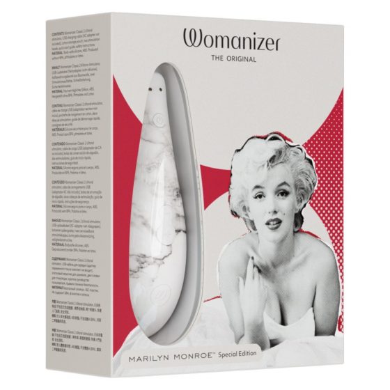 Womanizer Marilyn Monroe - ar akumulatores gaisa viļņu klitora stimulators (balts)