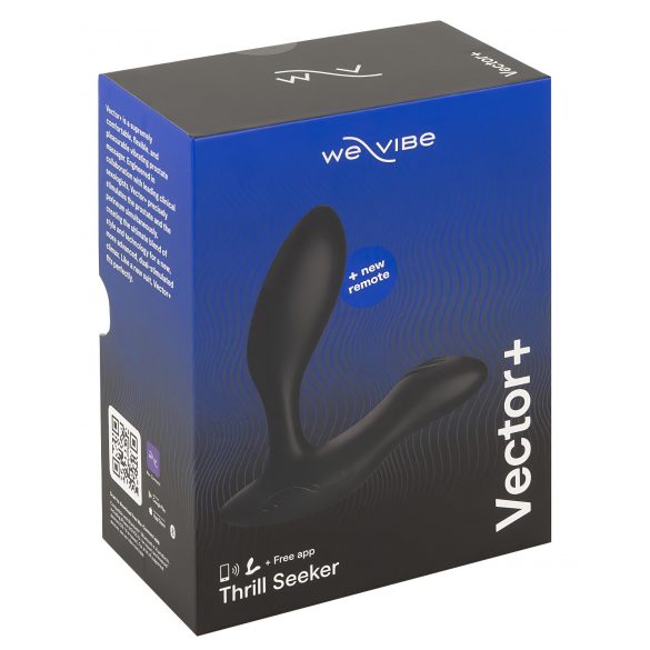 We-Vibe Vector+ - uzlādējams, gudrs anālais vibrators (melns) 