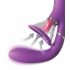 Fantasy For Her - 4 motora G-punkta vibrators un klitora stimulators (violeta) 