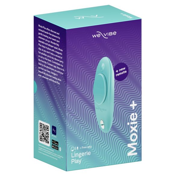 We-Vibe Moxie+ -  akumulators, viedais klitora vibrators (tirkīzs)