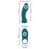 Couples Choice - 3-in-1 Convertible Vibrator (Turquoise) 