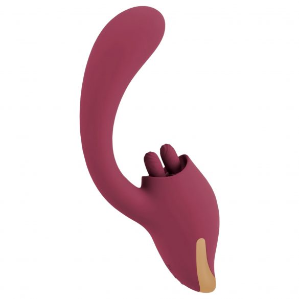 Javida - mēles 2in1 vibrators (bordo) 