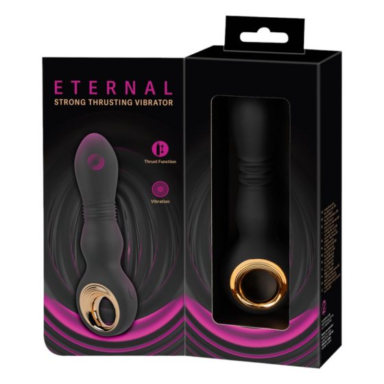 Eternal - spēcīgs vilcējspēka vibrators (melns)