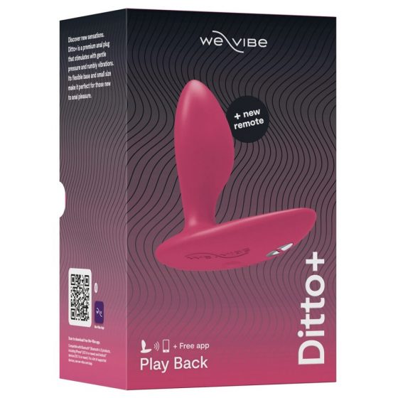 We-Vibe Ditto+ - vieds akumulātora anālais vibrators (rozā)