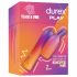 Durex Tease & Vibe - stienis vibrators ar zaķi klitora stimulēšanai (rozā) 