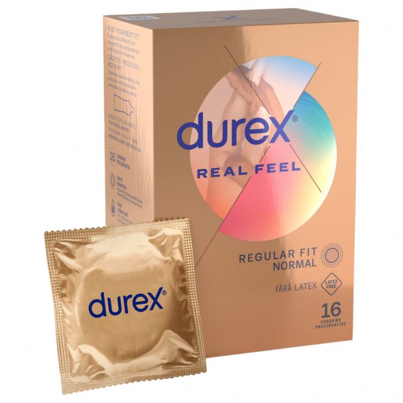 Durex Real Feel - lateksa nesaturošs prezervatīvs (16 gab) 