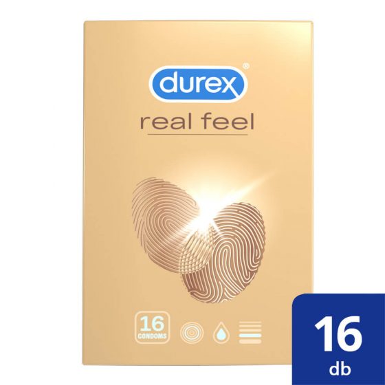 Durex Reāla Sajūta – lateksa nesaturošs prezervatīvs (16 gab.)