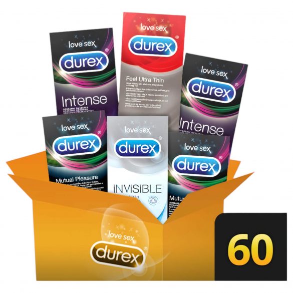 Durex Premium - papildu baudas prezervatīvu komplekts (6 x 10gab) 