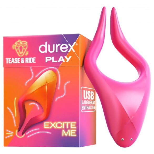 Durex Tease & Ride - Vairāku erogēno zonu stimulators (rozā)