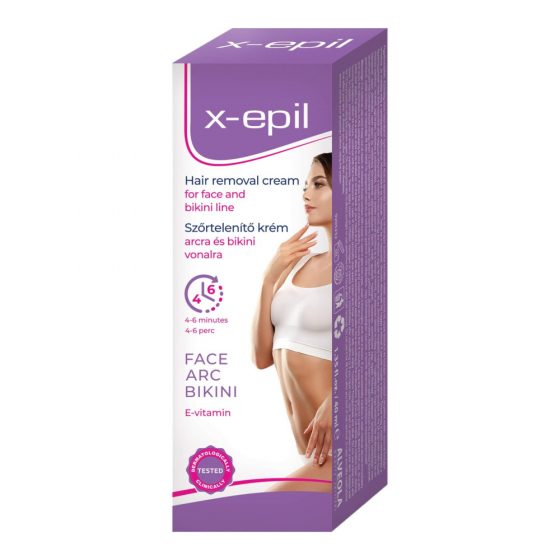 X-Epil - depilācijas krēms sejai/bikini zonai (40ml)