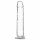 Addiction Crystal - caurspīdīgs dildo ar pēdu - 18cm 