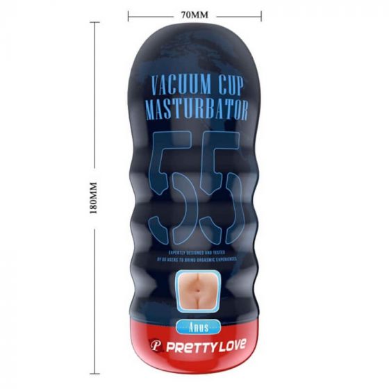 Pretty Love Vacuum Cup - Elutiekā mākslīgais dibena masturbators (dabīgs)