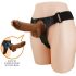 Pretty Love Harness - universal bottom with dildo - 17 cm (black) 