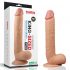 Lovetoy King-Sized - piesūcekņa, reālistisks dildo ar sēkliniekiem - 25 cm (dabīga) 