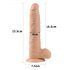 Lovetoy Real Extreme - piesūceknis dildo - 24 cm