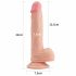 Lovetoy Nature Cock - piesūcekņa reālistisks dildo - 21cm (dabīgs) 