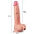 Lovetoy Nature Gaiļa - divslāņu dabīgs dildo - 25cm (dabisks)