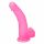 Lovetoy Jelly Studs - ar pamatni reālistisks dildo - 20 cm (rozā)