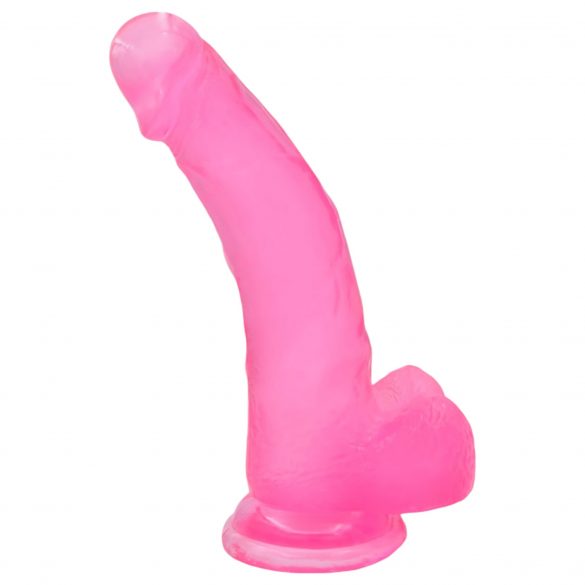 Lovetoy Jelly Studs - ar pamatni reālistisks dildo - 20 cm (rozā)