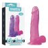 Lovetoy Jelly Studs - ar pamatni reālistisks dildo - 20 cm (rozā)