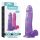 Lovetoy Jelly Studs - reālistisks dildo ar pamatni - 20 cm (violets)