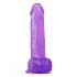 Lovetoy Jelly Studs - reālistisks dildo ar pamatni - 20 cm (violets)