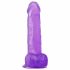 Lovetoy Jelly Studs - reālistisks dildo ar pamatni - 20 cm (violets)