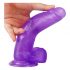 Lovetoy Jelly Studs - reālistisks dildo ar pamatni - 20 cm (violets)