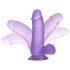 Lovetoy Jelly Studs - piesūceknis reālistiskais dildo - 15cm (violetais)