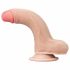 Lovetoy Sliding-Skin - divslāņu piesūcekņa dildo - 18cm (dabīgs) 