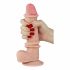 Lovetoy Sliding-Skin - divslāņu piesūcekņa dildo - 21cm (dabīgs) 