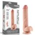 Lovetoy Sliding-Skin - divslāņu piesūcekņa dildo - 23 cm (dabisks)