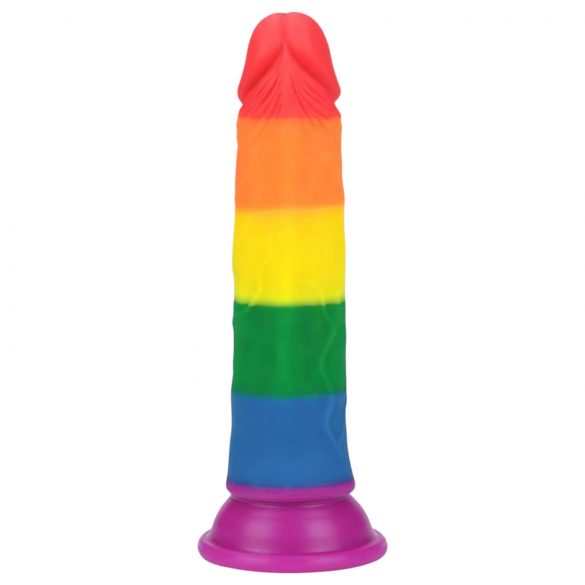 Lovetoy Prider - dabīgs dildo - 19cm (varavīksnes) 