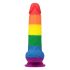 Lovetoy Prider - elutis kabinetis dildos - 20cm (varavīksne)