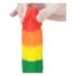 Lettonian: Lovetoy Prider - life-like liquid silicone dildo - 19cm (rainbow)