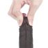 Lovetoy Sliding-Skin - divslāņu piestiprināms dildo - 18 cm (brūns) 