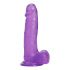 Tracy's Dog Jelly 8 - piesūceknis, sēklinieki dildo (violets) 