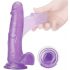 Tracy's Dog Jelly 8 - piesūceknis, sēklinieki dildo (violets) 