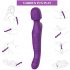 Tracy's Dog Wand - ūdensizturīgs, uzlādējams, pulsējošs masāžas vibrators (violets) 